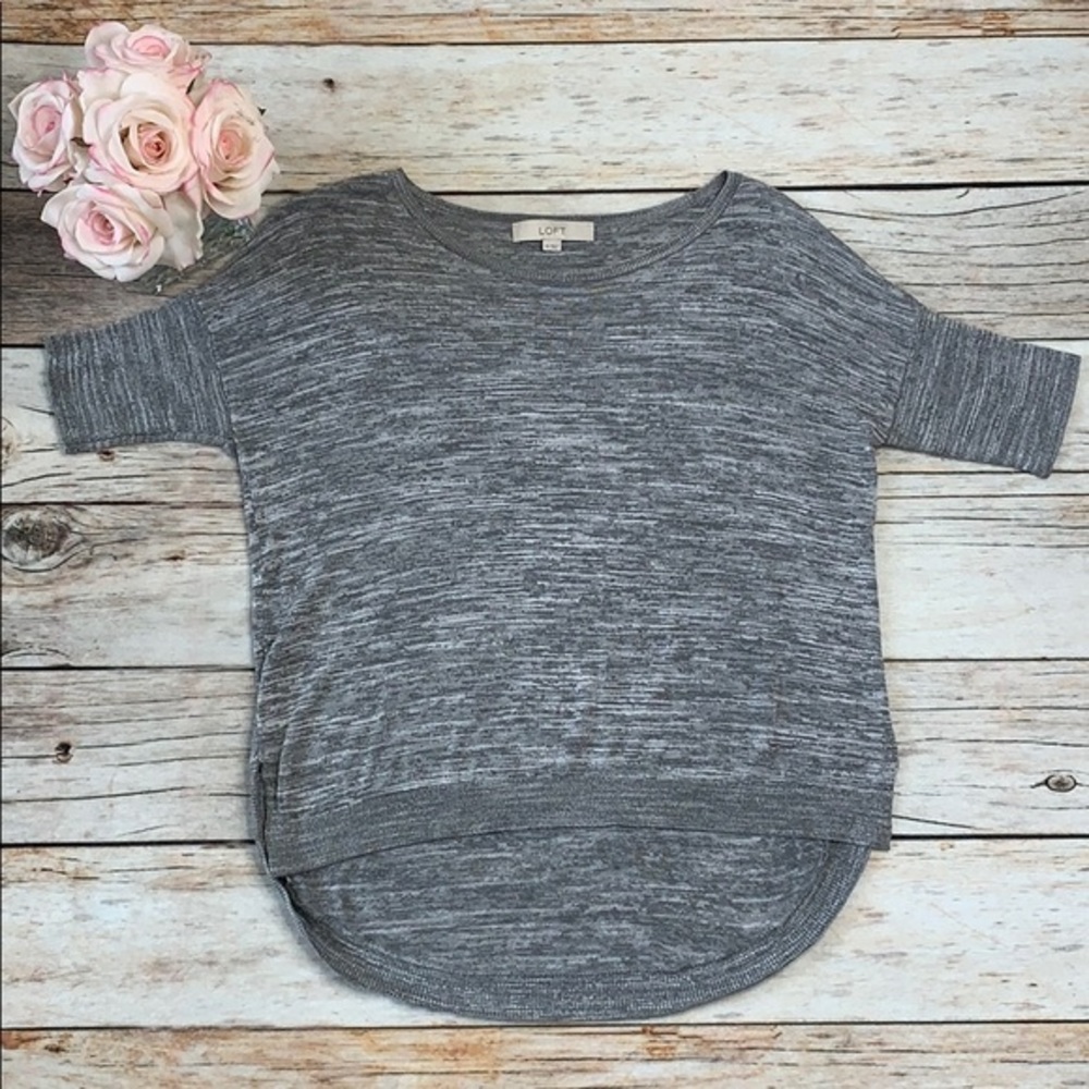 LOFT ladies high-low hem knit top